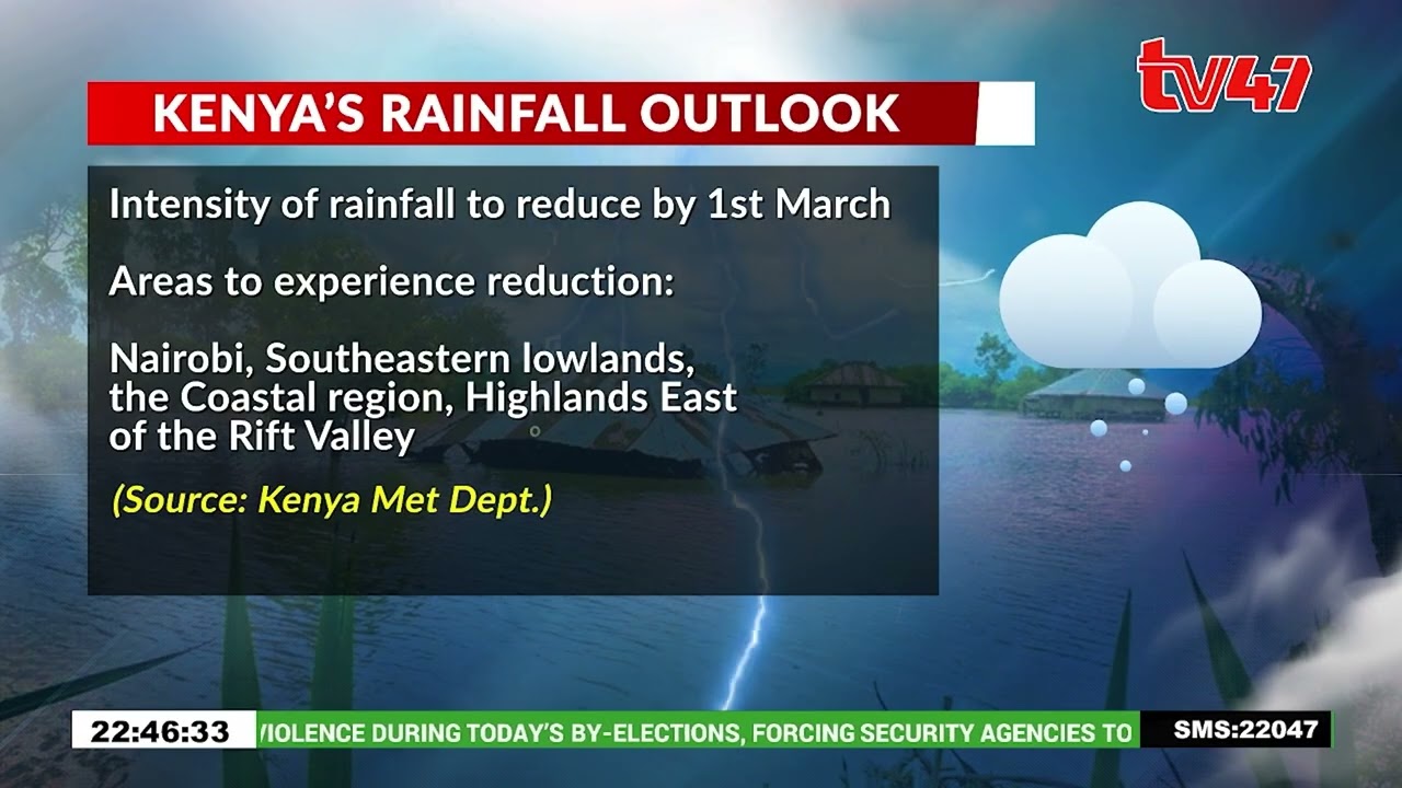 Kenya Meteorological Department announces that the current heavy rainfall continues to28th Feb