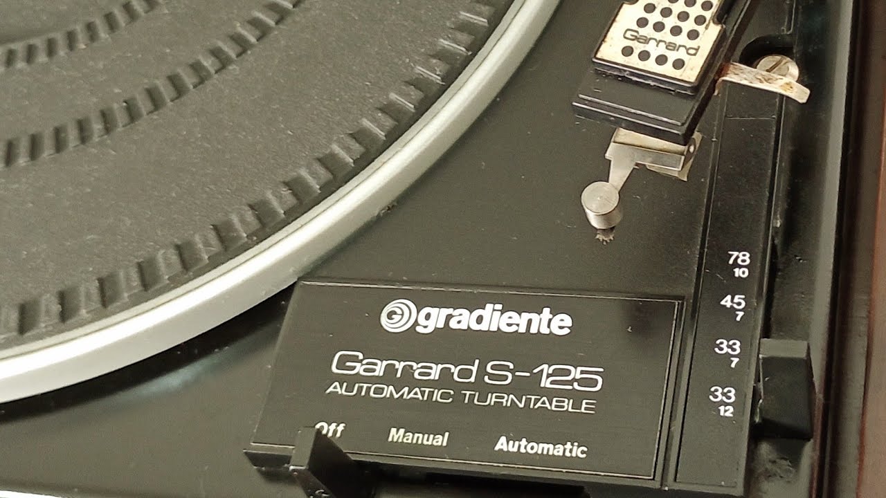 Toca Discos Gradiente Garrard S-125 Clássico Inglês #Reservado