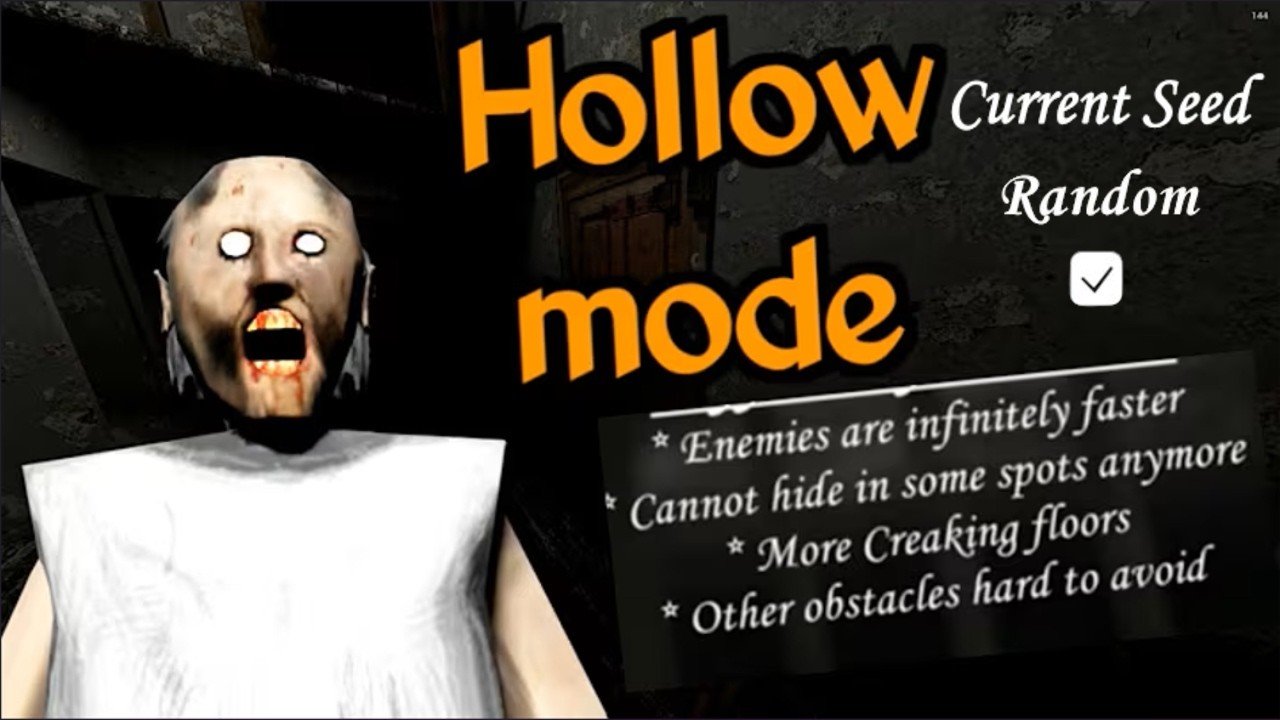 Granny Legacy v1.8 Hollow Mode Door Escape With Random Seed Option