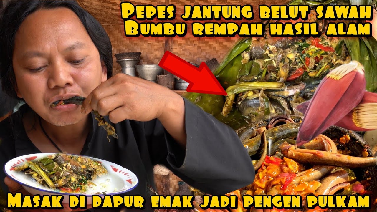 PEPES JANTUNG BELUT SAWAH NIKMATNYA LUAR BIASA