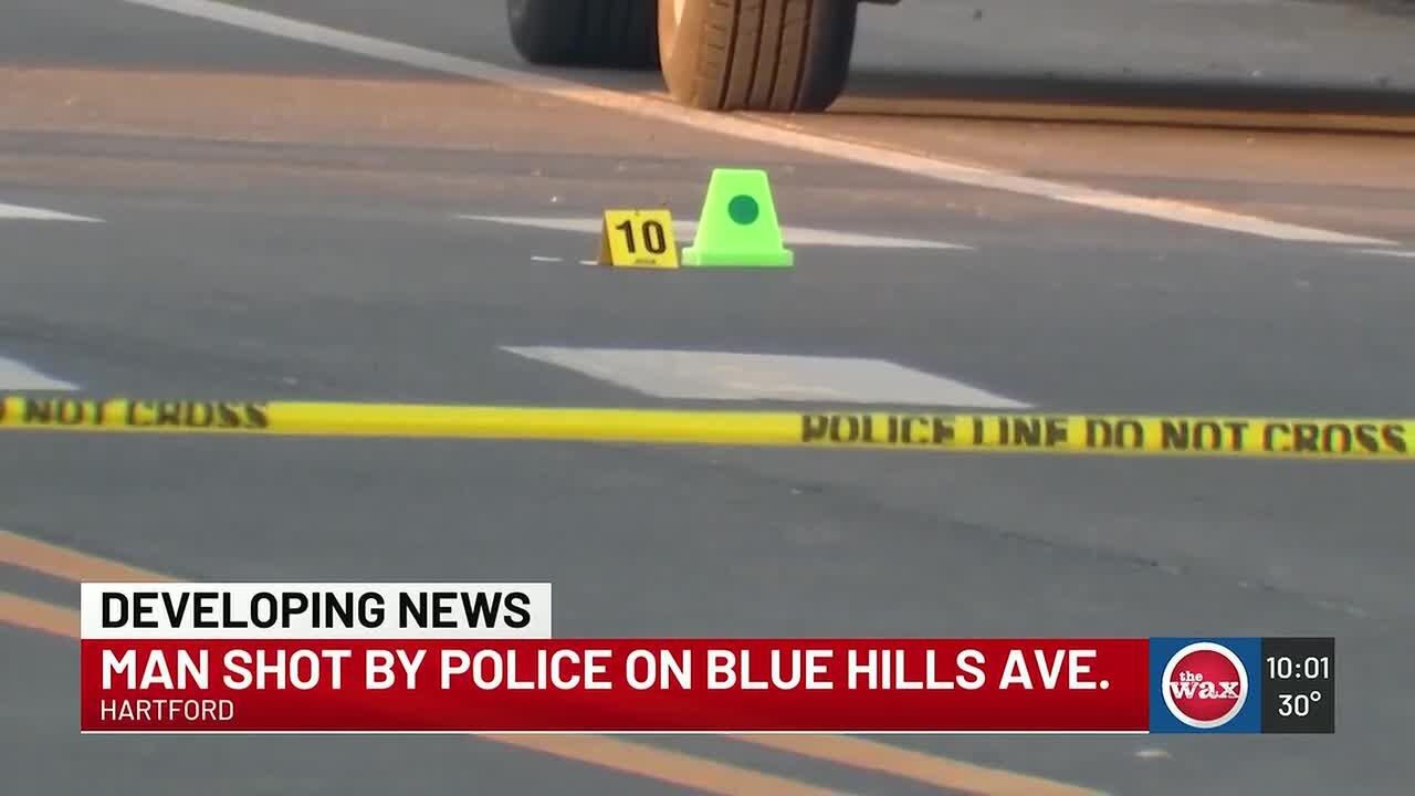 Man shot by police on Blue Hills Avenue in Hartford