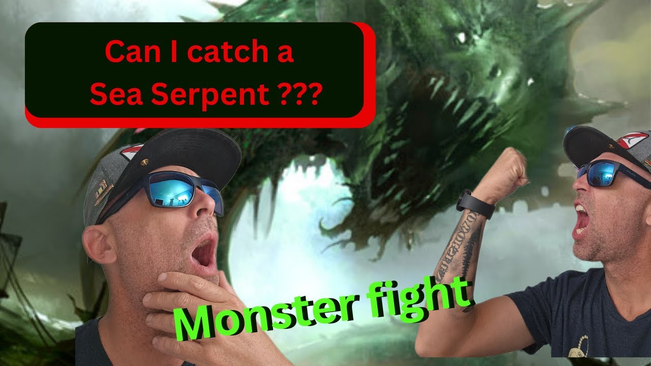 Can I catch a Sea Serpent???😳🫨 Monster battle fishing, What is it? Can I Land it? #fishing report