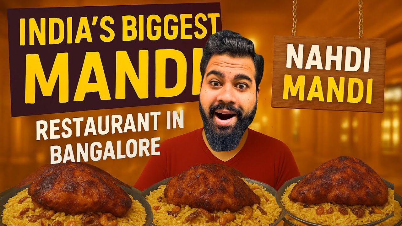 😱 Biggest Mandi Ever at Nahdi Mandi | World Famous Arabian Restaurant in Bangalore 🍽️