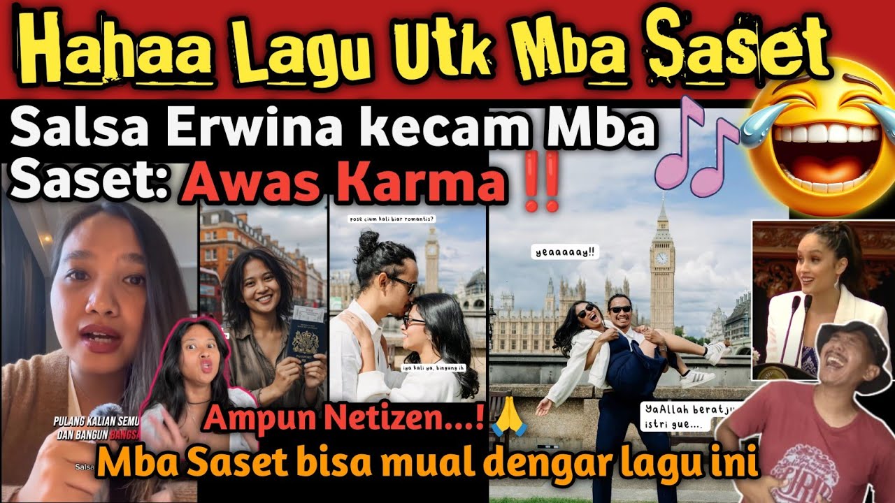 Kocak! Lagu untuk Mba Saset😂 Salsa Erwina buka suara kecam Dwi Saset, Pokoknya pulang Indonesia!