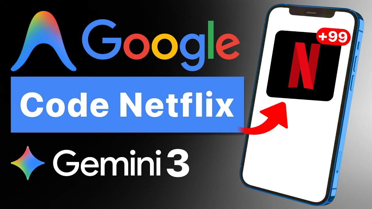 Я создал приложение-клон Netflix с помощью Gemini 3.0 (Google Antigravity)
