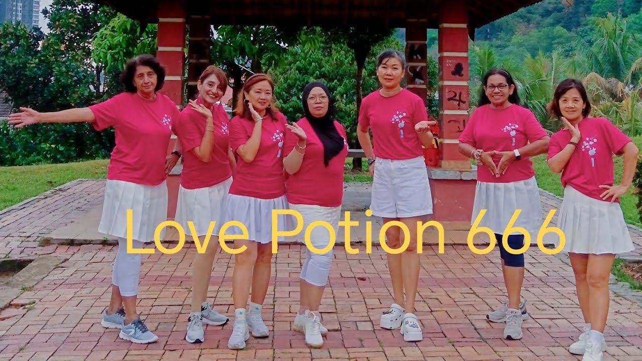 Love Potion 666 LineDance /Beginner /Choreo : Rob Fowler (ES)Demo By BBS Dance Group  