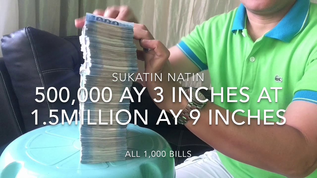 1,500,000.00 gaano kadami sukatin natin