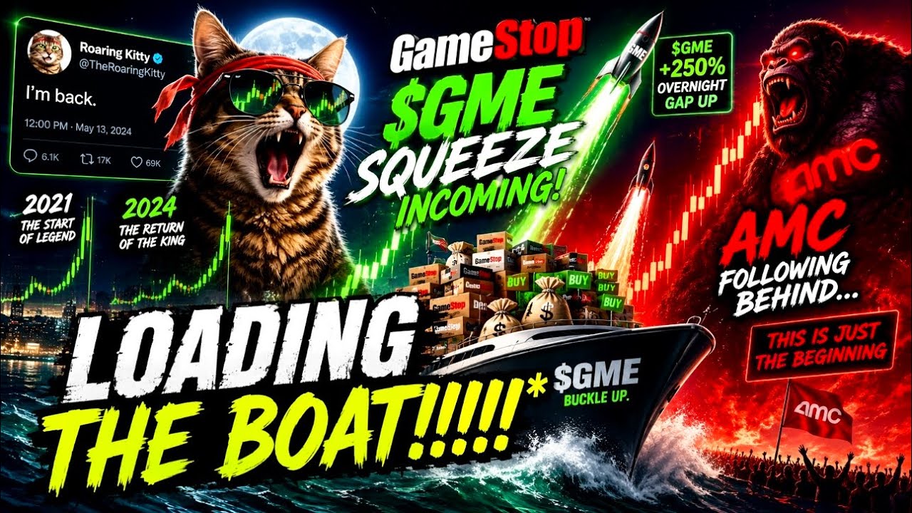 GAMESTOP AMC STOCK ROARING KITTY IS BACK!!!!! (PERFECT TIMING)
