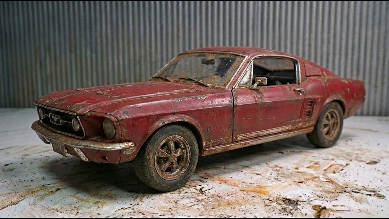 ASMR Car Restoration | 1967 Ford Mustang Full Rebuild from Abandoned Barn | Classic Car Restoration