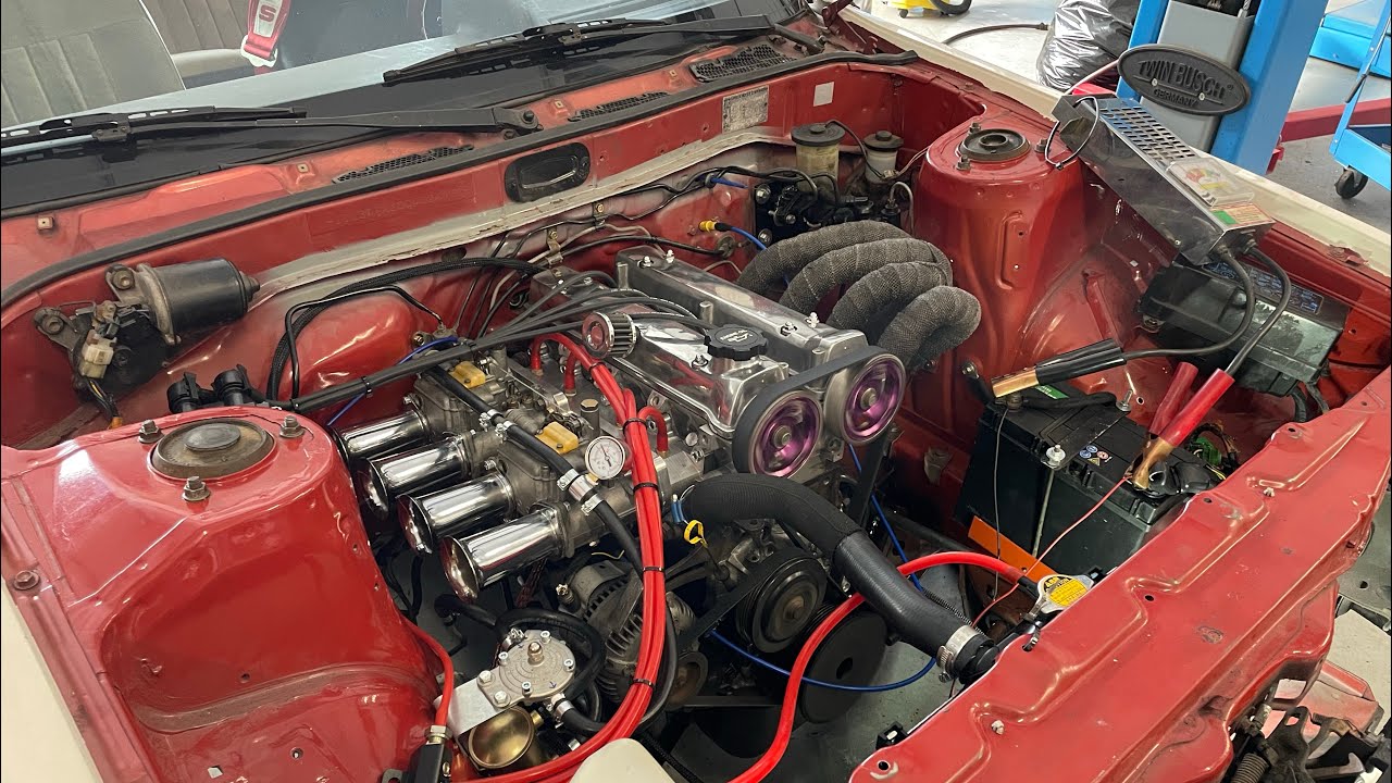 Toyota Carina ta60 4age swap drift car project is comming along a nice way