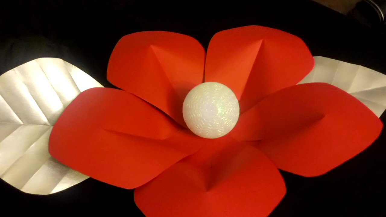 Moana Big Paper Flower 🌸 DIY