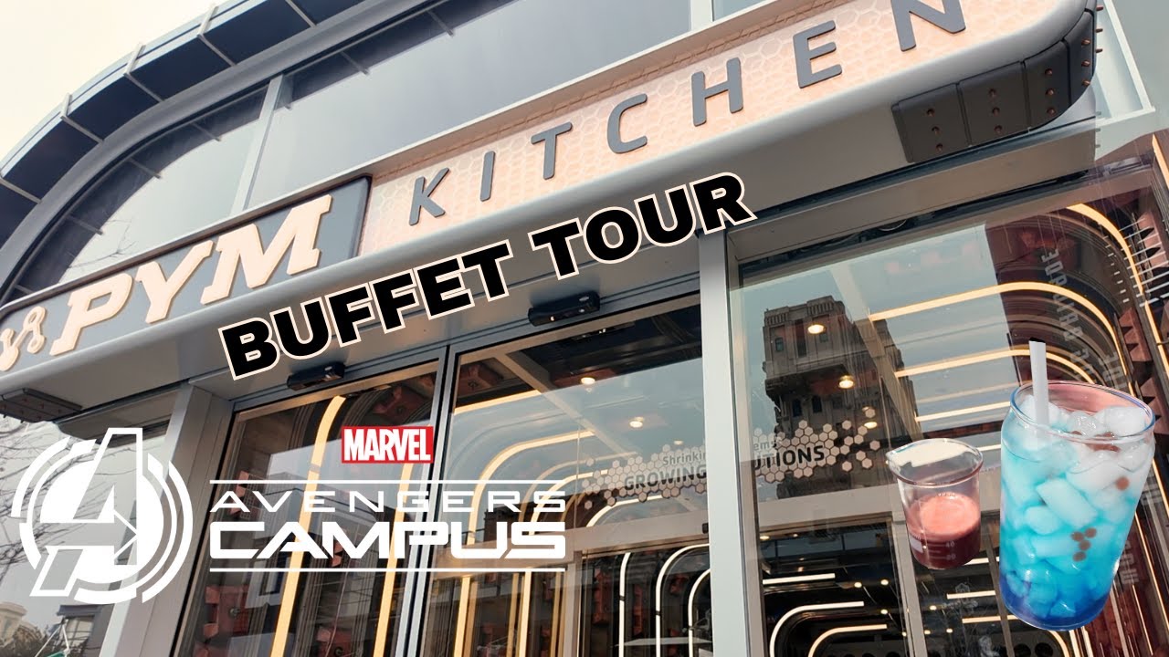 disneyland paris 2024: Pym Kitchen buffet tour vlog with feedback Avengers Campus