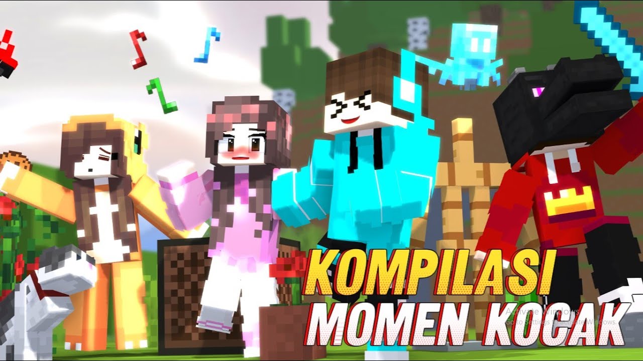 KOMPILASI LUCU!! Teguh Sugianto dan Istri tercinta - Minecraft Animasi Indonesia
