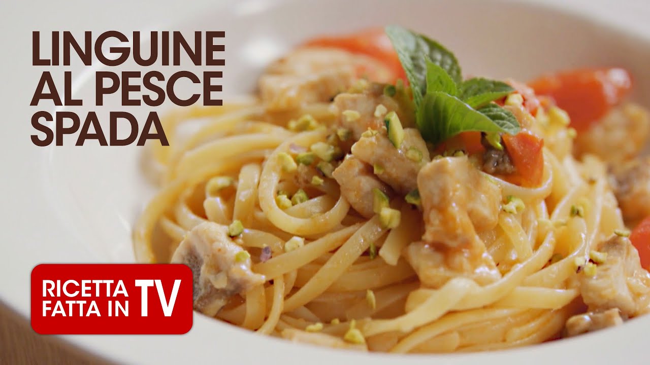 LINGUINE AL PESCE SPADA di Benedetta Rossi - Ricetta TV Fatto in Casa per Voi