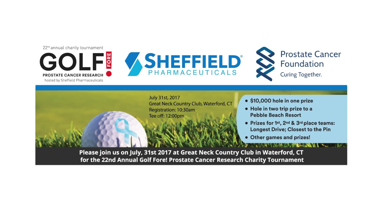 Sheffield Pharmaceuticals | 22nd Annual Golf Fore! Prostate Cancer Research Charity Golf Tournament