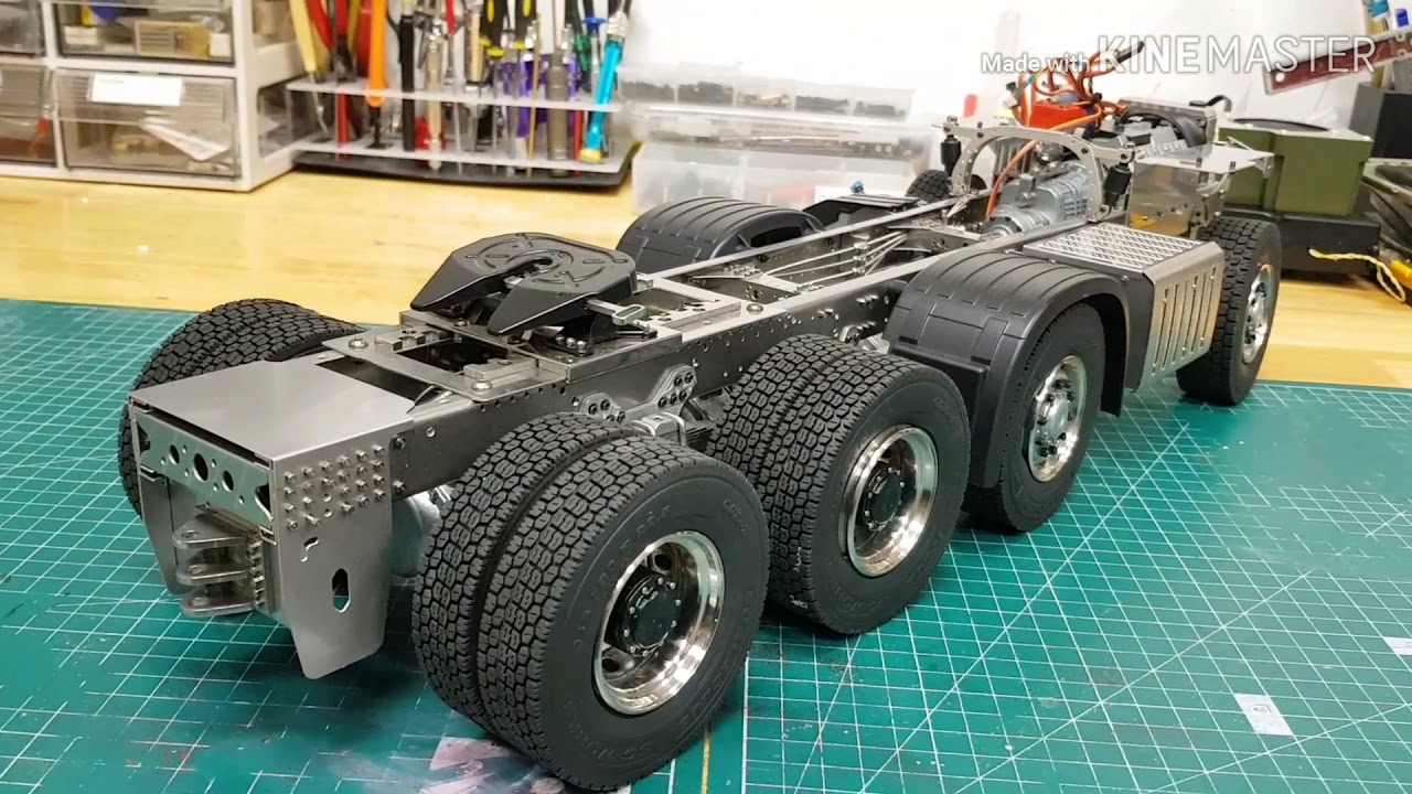 RC  1/14  scaleclub 8 x 8  full metal  chassis  kit(008shop)...unboxing