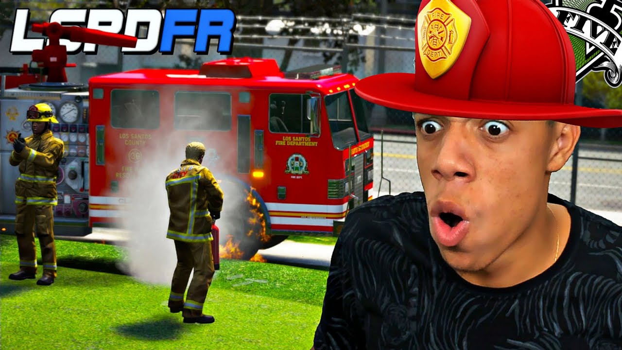 GTA V : MOD POLICIA : JOGANDO COMO UM BOMBEIRO MILITAR PELA PRIMEIRA VEZ! ( INCRÍVEL )