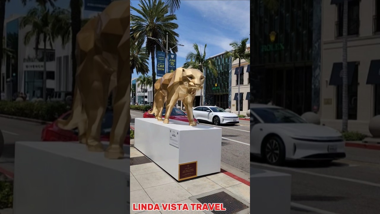 Rodeo Drive, Beverly Hills #walkingtour ##luxurylifestyle #travel #losangeles #shorts #rodeodrive