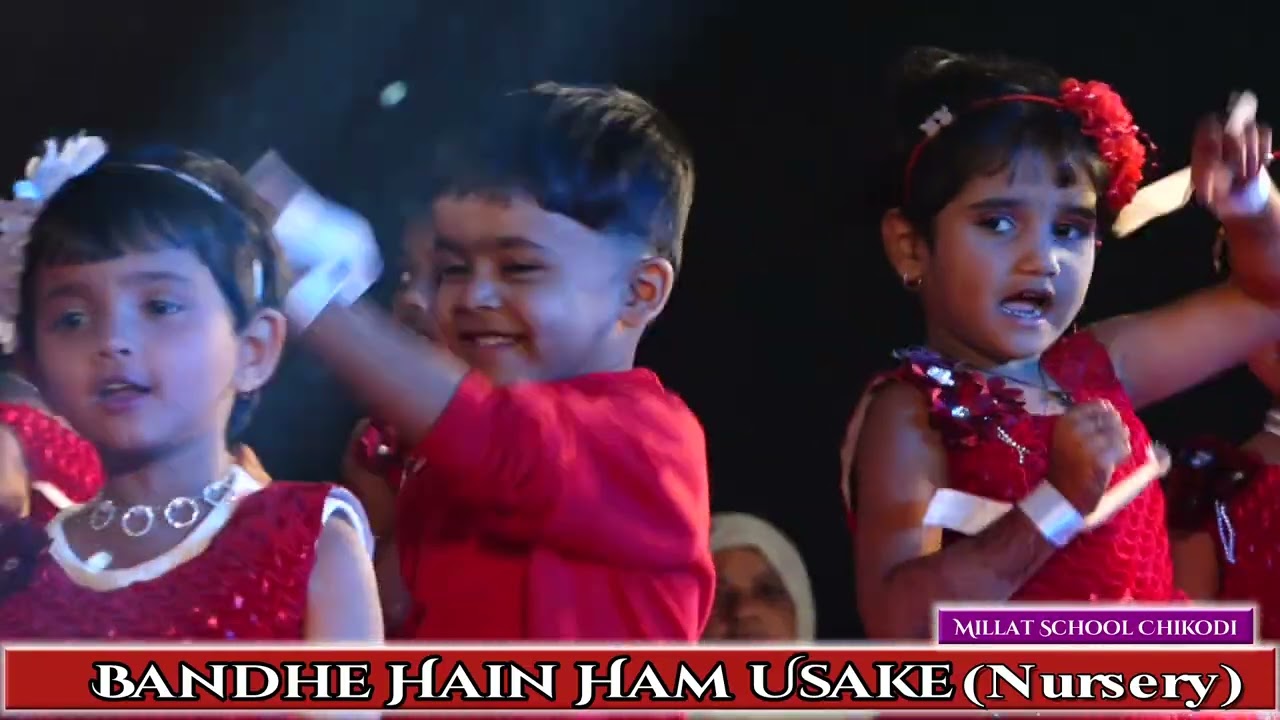 Nursery Std performing on (Bandhe Hain Ham Usake) song.