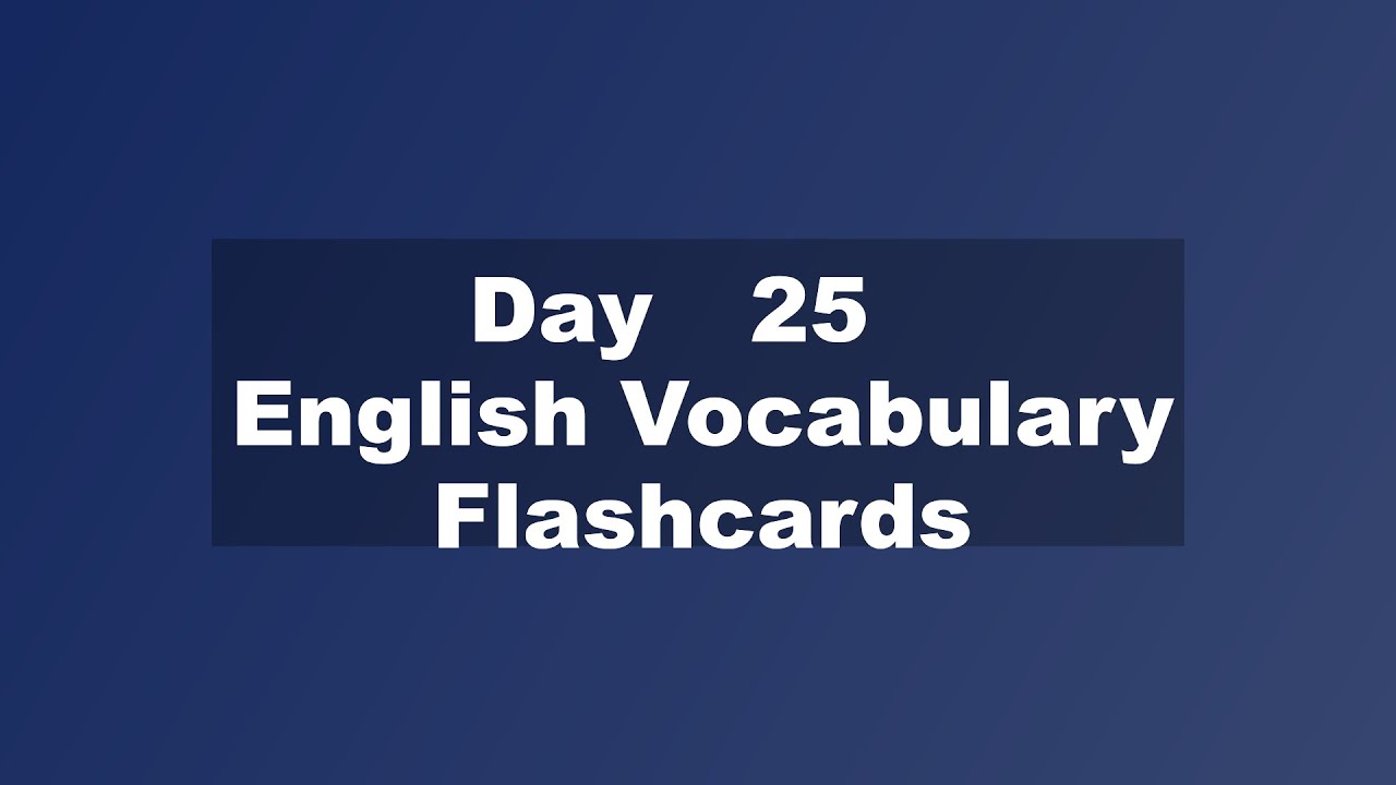 English Vocabulary Flashcard Session