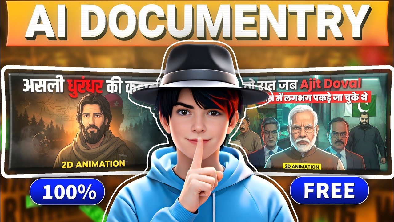 Create Viral AI Documentary Long Videos Like ANIDOC (100% FREE Tools)