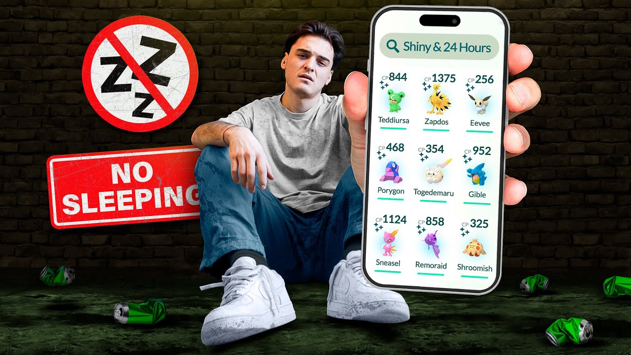 Я играл в Pokémon GO 24 часа без остановки!