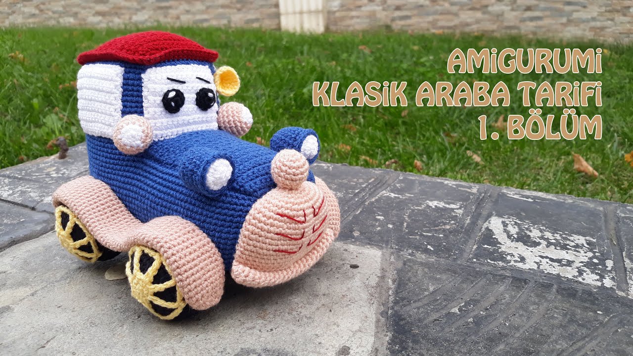 Выкройка классической машинки амигуруми, часть 1