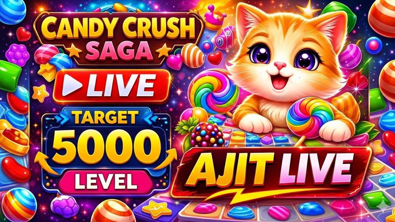 🔴 LIVE – Candy Crush Saga New Levels | Noob to Pro 😎