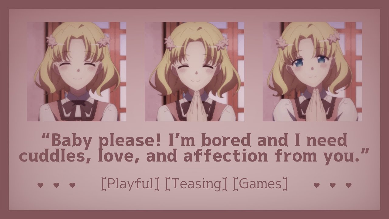 Bored girlfriend distracts you from reading [ASMR Girlfriend RP F4A] [Playful] [Teasing] [Games]