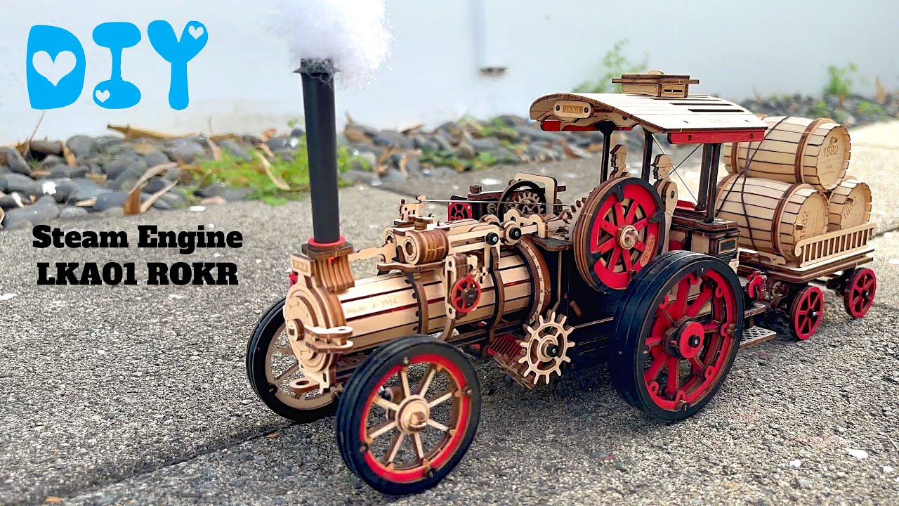 ROKR Steam Engine LKA01 Step by step | Robotime