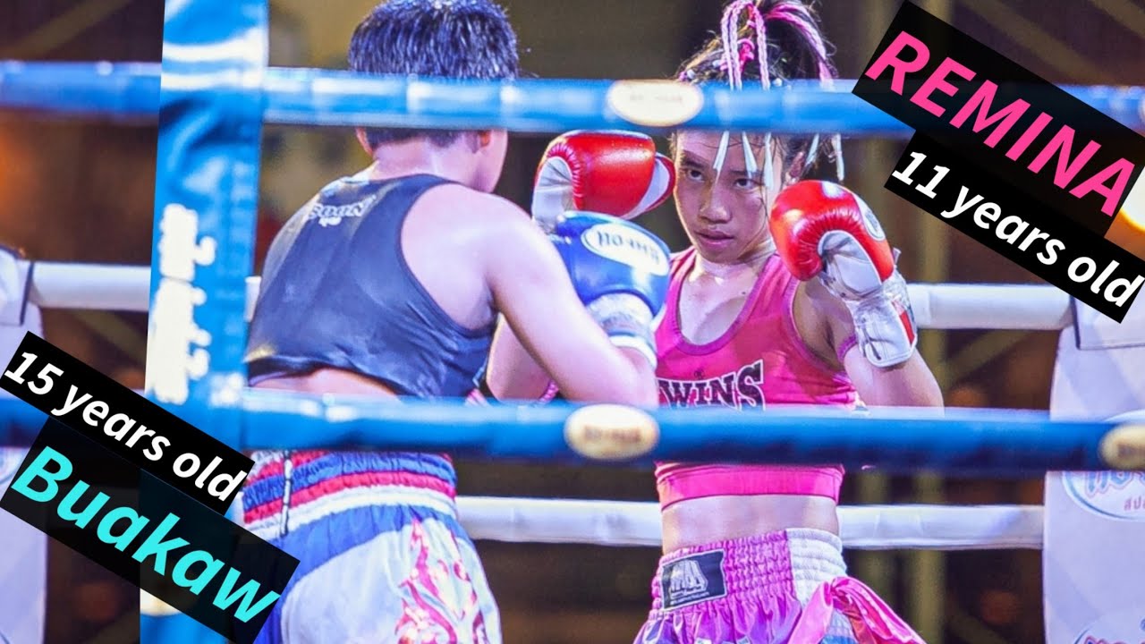 REMINAvsBuakaw5!เรมินะปะทะบัวขาวครั้งหน้าต้องดีกว่าเดิมムエタイMuaythai fightレミナ4コ上の階級上強豪選手と再戦！