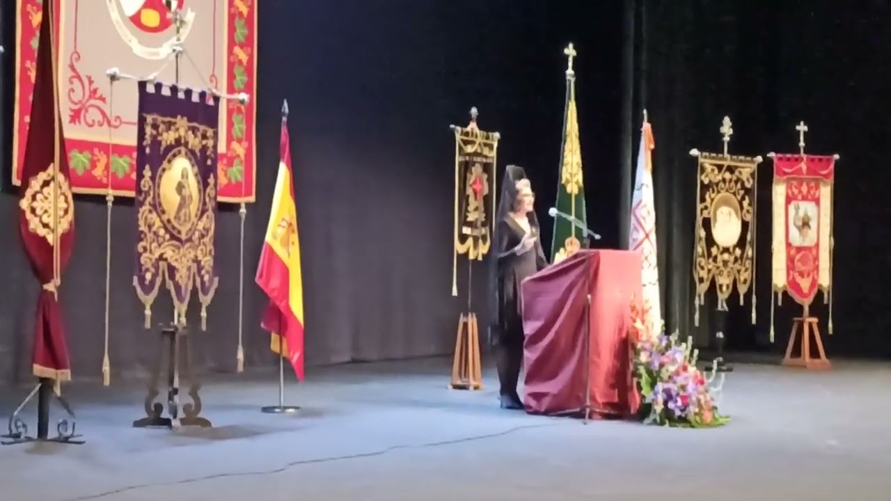 Juana Fernández ha sido la pregonera en el Magno Pregón de la Semana Santa de Valdepeñas