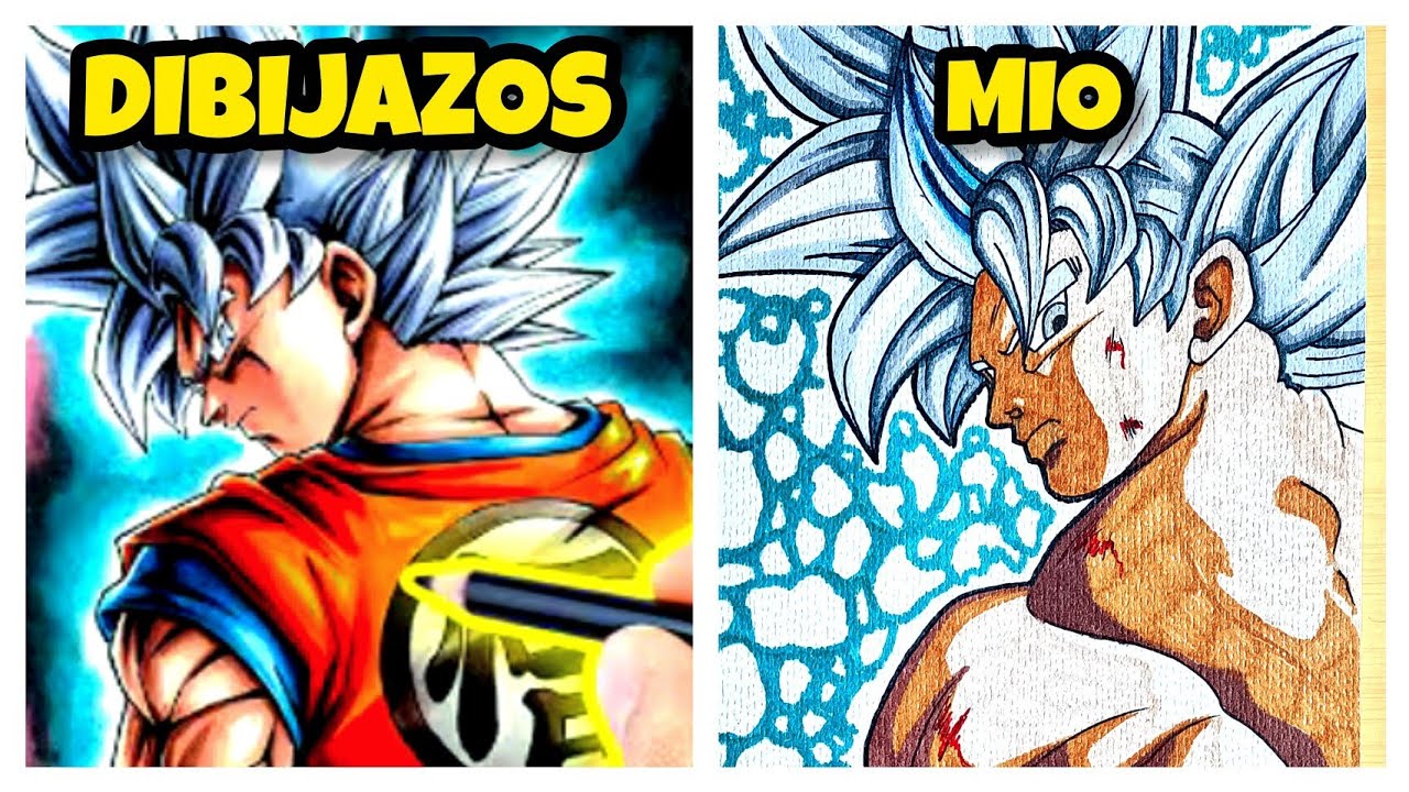 SIGO un TUTORIAL de DIBUJAZOS 🔥 DIBUJO de GOKU ULTRA INSTINTO 