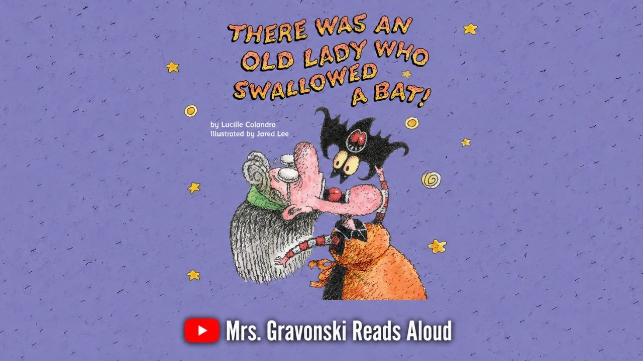 There Was An Old Lady Who Swallowed A Bat Book | Read Aloud