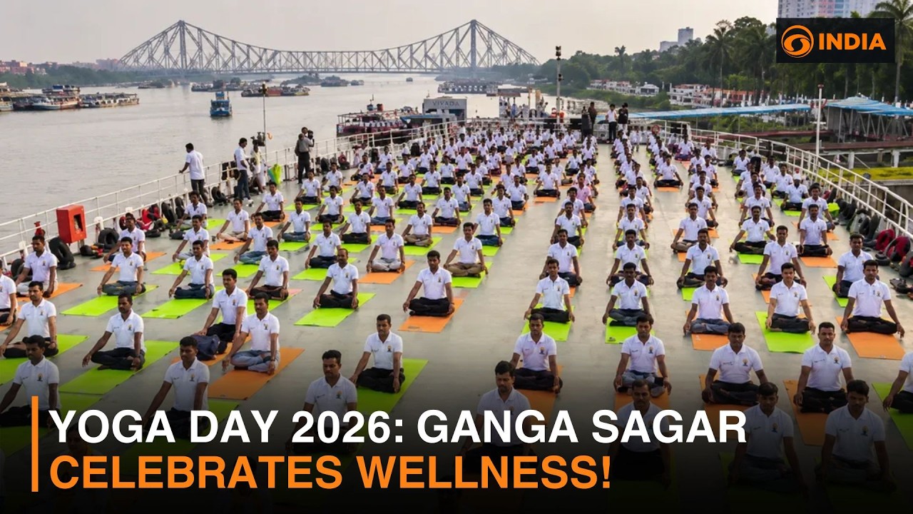 International Yoga Day 2026 Celebrated at Ganga Sagar, West Bengal