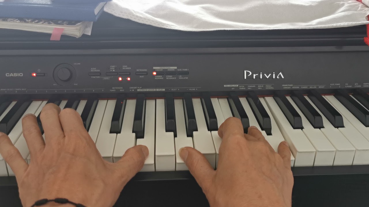 Como tocar Cariñito en piano - Julián Rodríguez Blanco - Tutorial - Karaoke