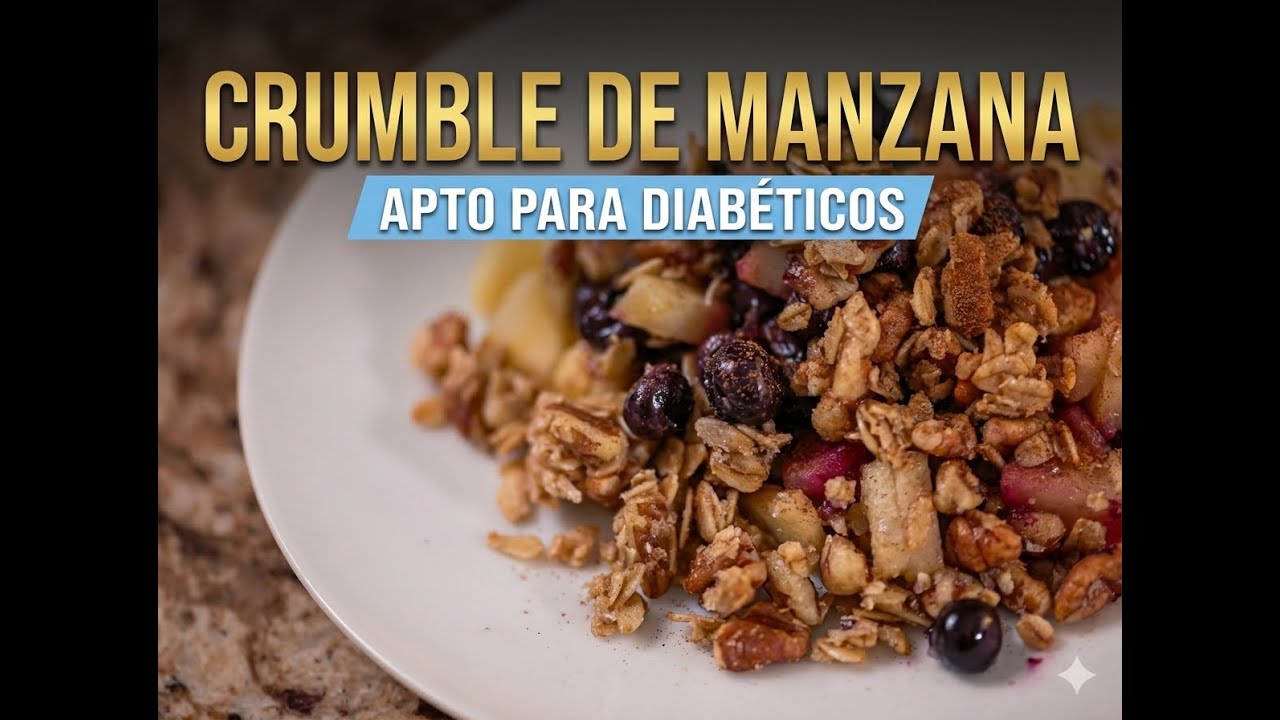 Crumble de Manzana para Personas con Diabetes – Rico, Fácil y Saludable