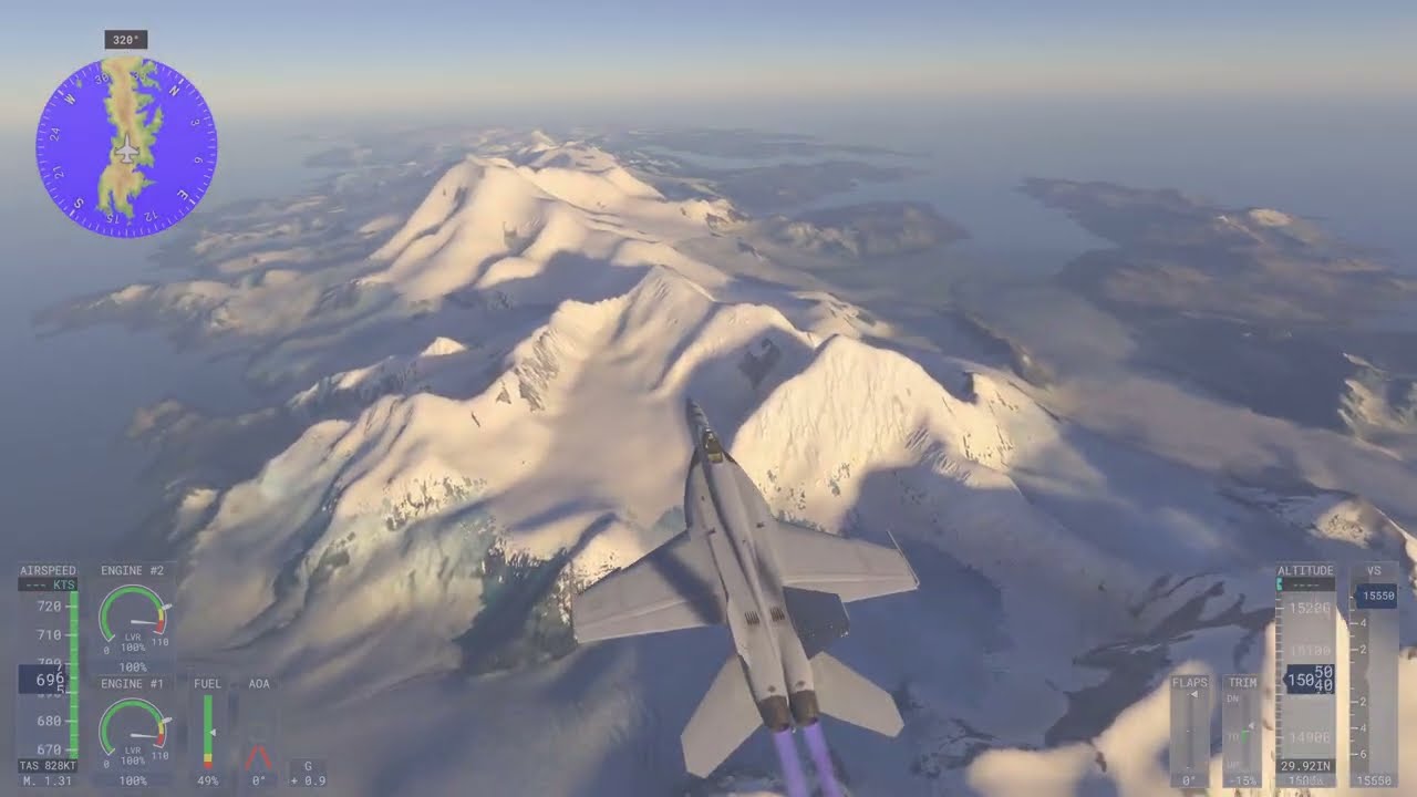 Georgia del sur Microsoft Flight Simulator 2024 PS5 Pro