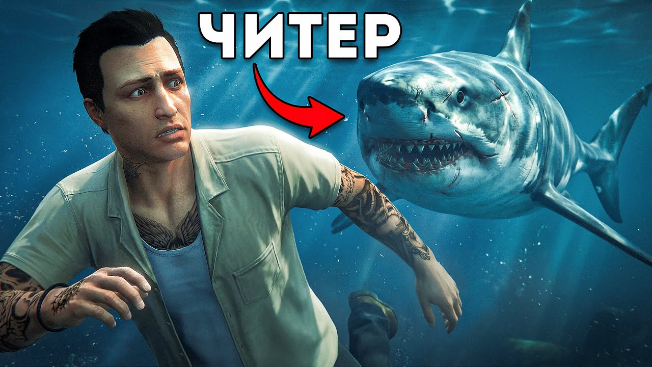 ЧИТЕР - АКУЛА ПРЕСЛЕДУЕТ ИГРОКОВ В GTA 5 RP