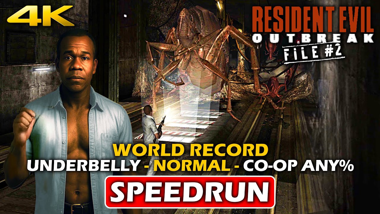 RESIDENT EVIL OUTBREAK FILE 2 Speedrun (7:34) World Record - Underbelly - NORMAL Any% Gameplay