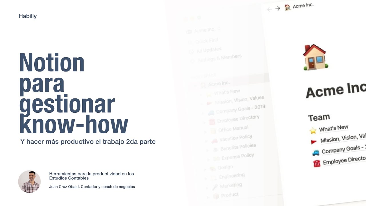 Notion para gestionar el Know-how del estudio contable - 2da parte