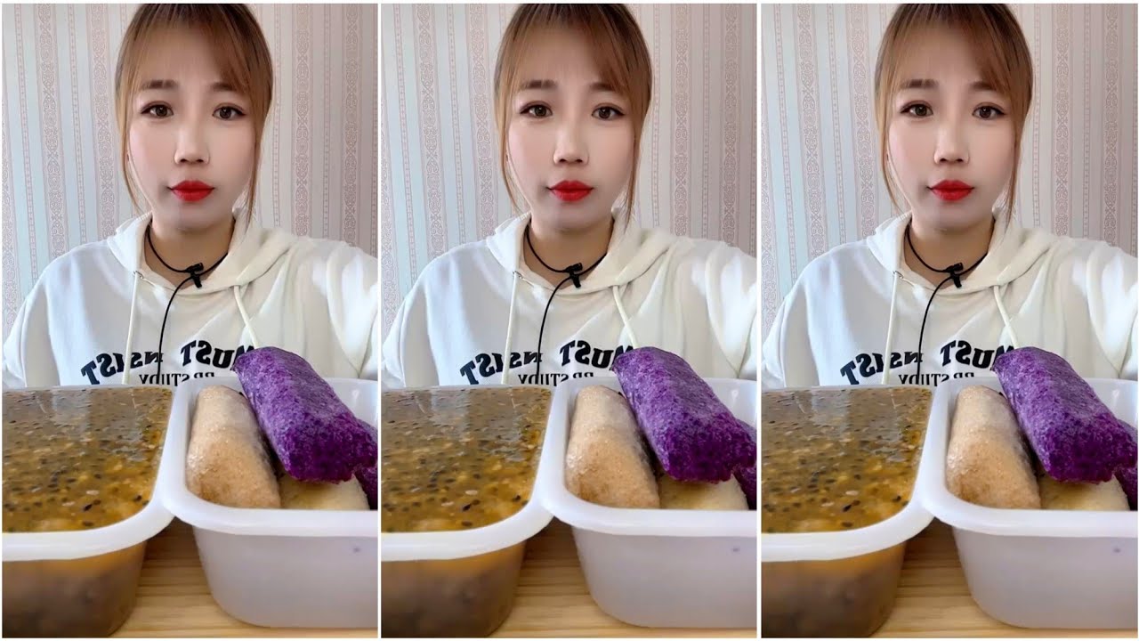 ASMR ICE EATING with PASSION FRUIT | RELAX VIDEO