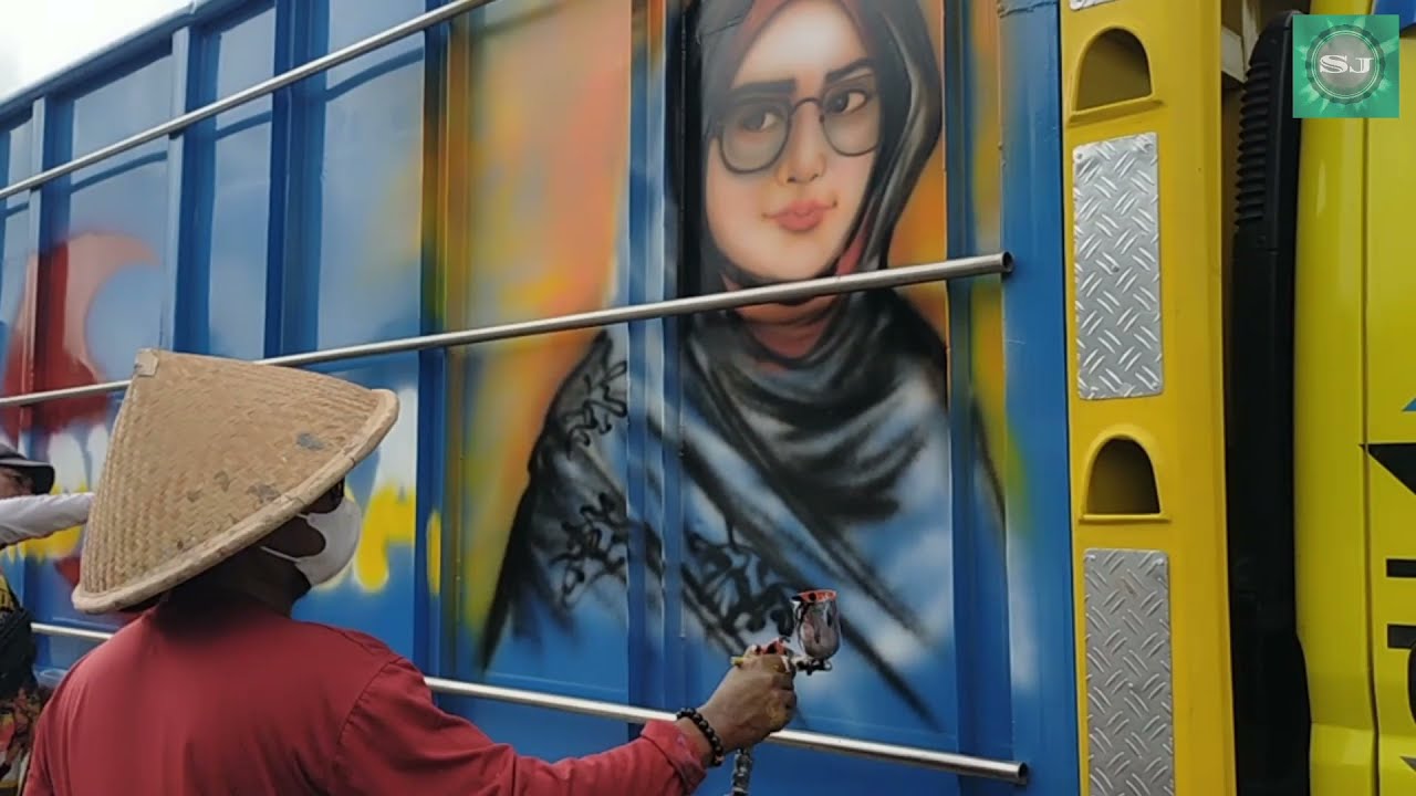 seni melukis di bak truk, request Konsumen muda putra Madura ( menantu idaman )