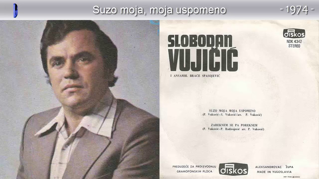 Slobodan Vujicic - Suzo moja, moja uspomeno - (Audio 1974)
