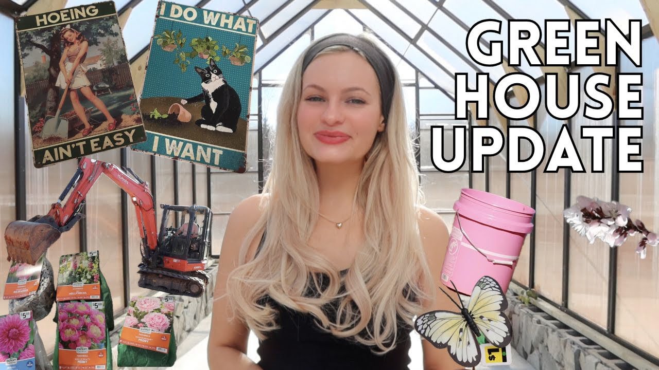 greenhouse update | spring prepping, repotting & planting for spring