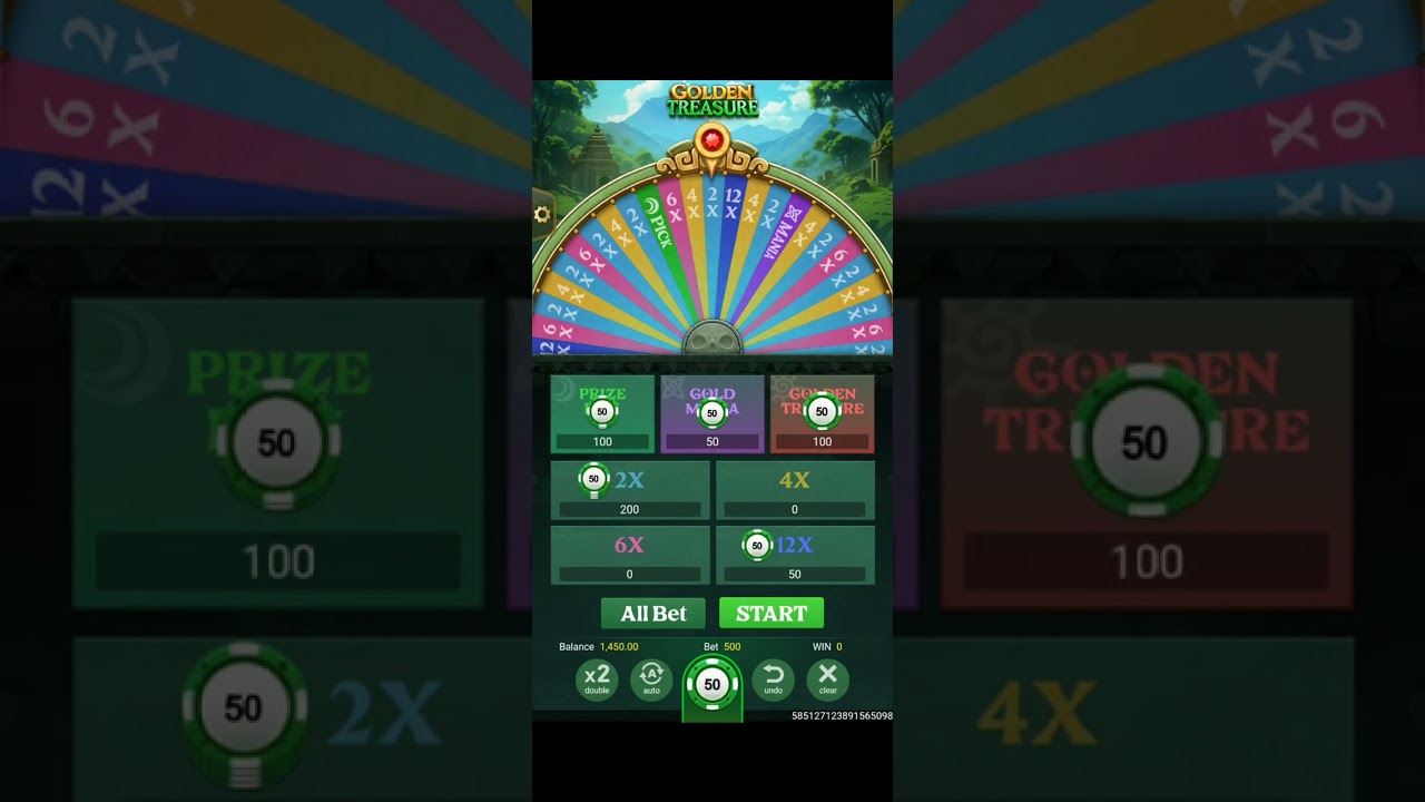 #yonogames Golden Treasure lucky video games 🎯#slot 