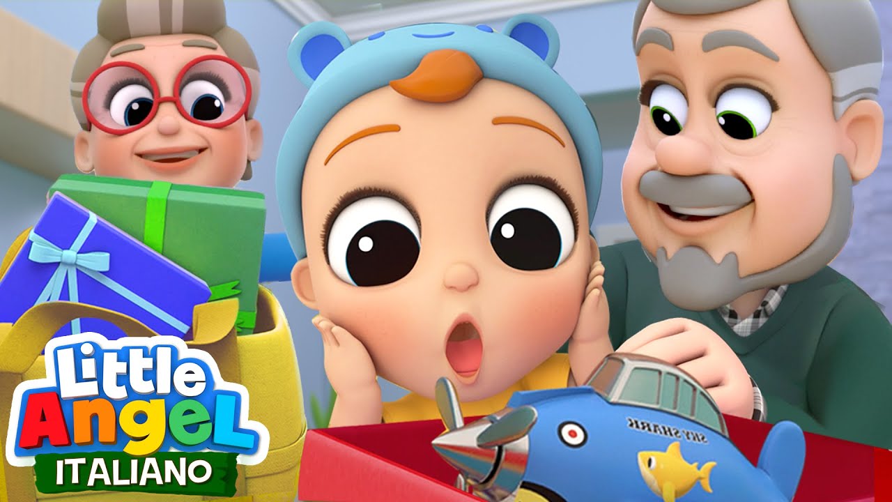 I Nonni ci Portano Dei Regali 👴🎁 Cartoni Animati & Canzoni Bambini | Little Angel Italiano