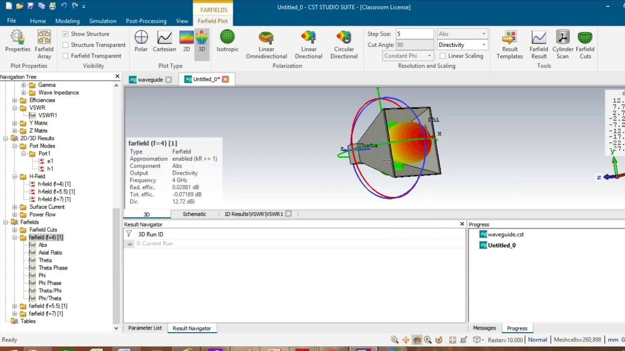 Horn Antenna Simulation using CST studio