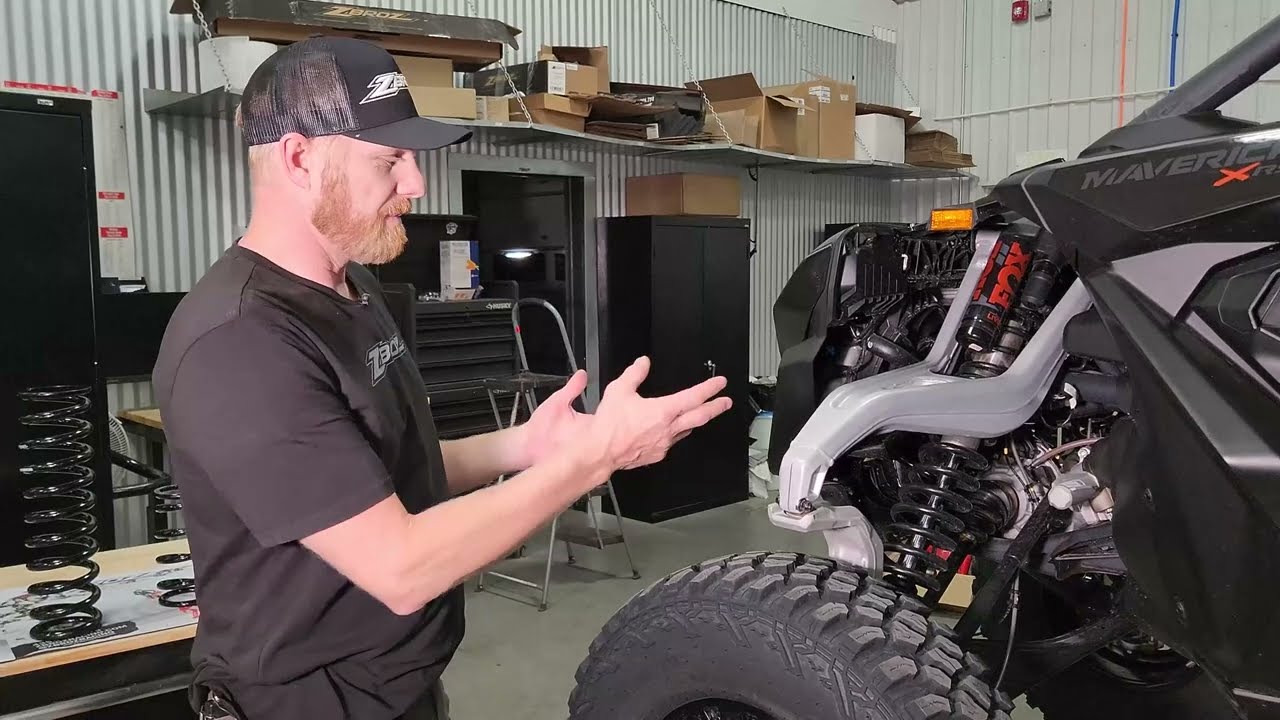 Установка комплекта пружин Maverick R RS X Stange 1