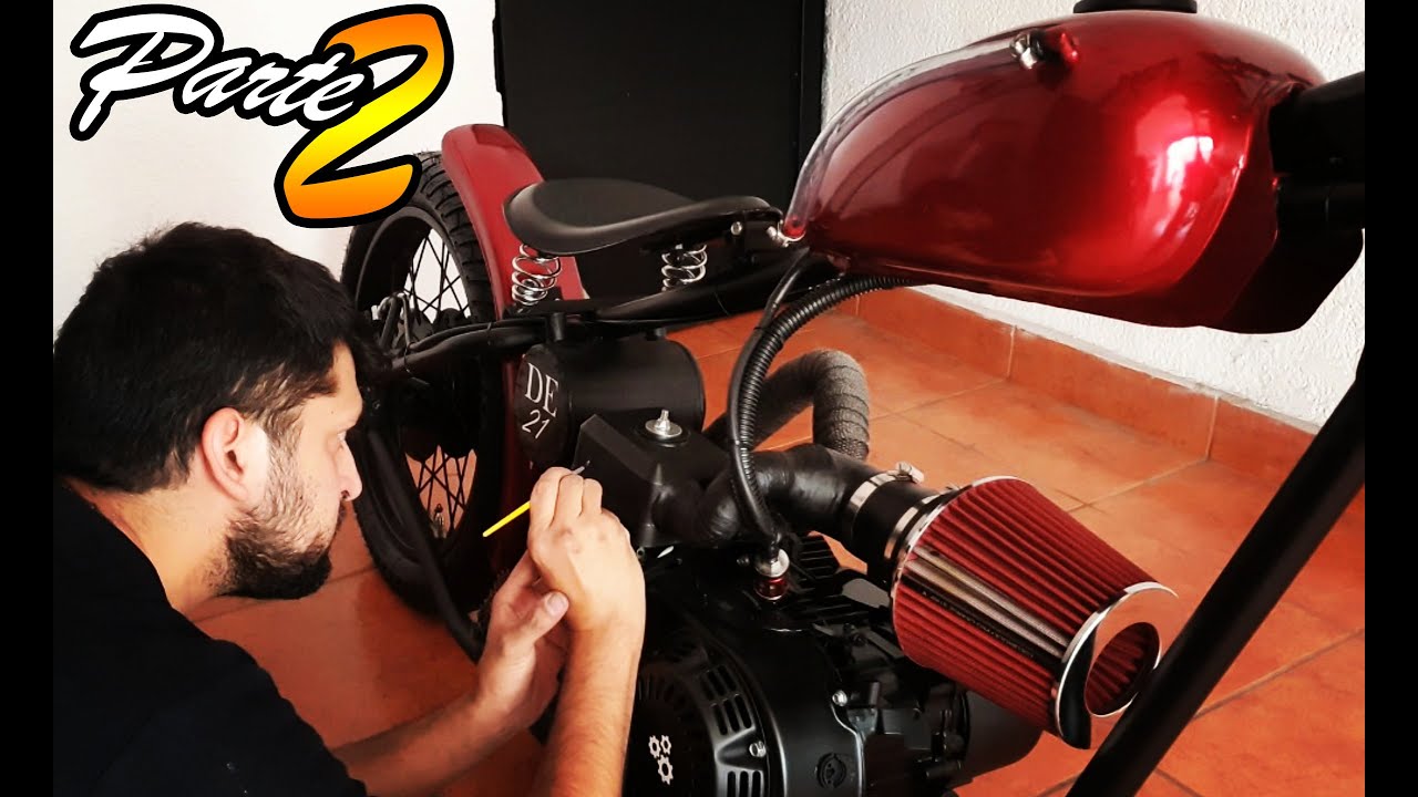 BOBBER CASERA parte 2 / Rey Dragón / moto casera y bicimoto